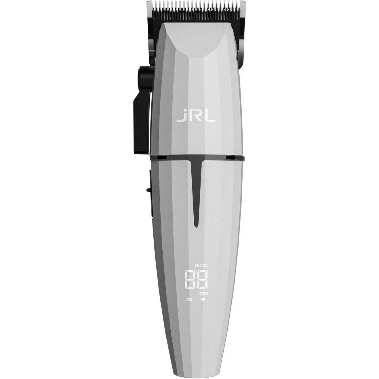 JRL Ghost 2020C Professional Cordless Hair Clipper for Barber Hair Cutting, Smart-Clip Technology Prevents Blade Drag, Reset IQ Charging Dock, For Fading, Dual-Speed 6000–7500 RPM Motor, White