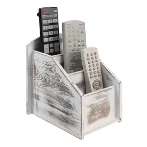 Wooden Grid Storage Box, Office Desktop Pen Holder, Home Desktop Stationery Mobile Phone Remote Control Finishing Box, Desk Organizer Tidy, Office Desk Accessories