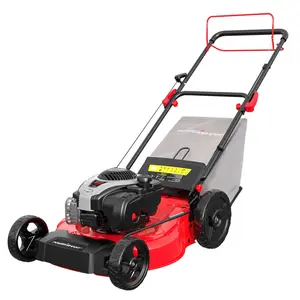 PowerSmart Self Propelled Gas Lawn Mower 21-Inch with Briggs and Stratton E550 140cc Engine 2-in-1 Mulch and Bagger(B8721S1)