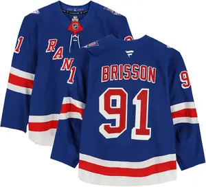 Brendan Brisson New York Rangers Game-Used #91 Blue Set 2 Jersey from the 2025-26 NHL Season - Fanatics Authentic Certified