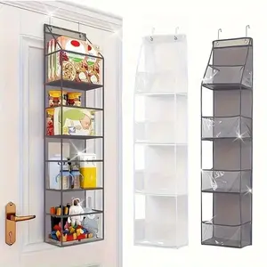 1pcs Multifunctional Door Hanging Bag Organizer for Bedroom & Bathroom Storage, Perfect for Makeup Clothes Hats Shoes Towels Organization, Room Organization Products