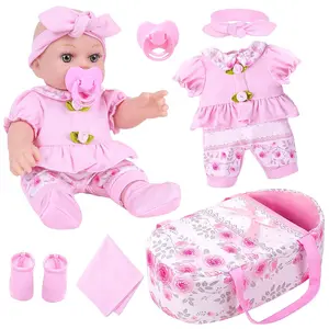 12-inch Reborn Baby Doll with Matching Outfit，Paired with Sleeping Bag Set and Pacifier， Halloween/Thanksgiving / Christmas gifts