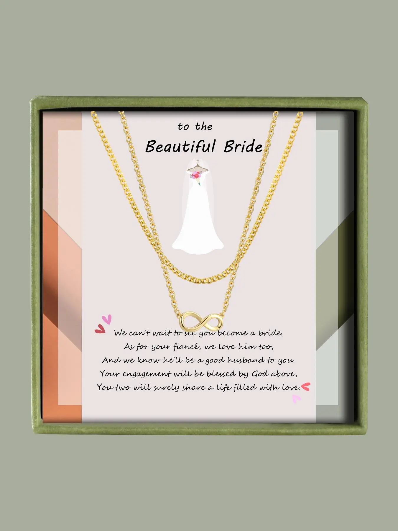 Women's Elegant Minimalist Chain Necklace & Infinity Symbol Pendant Necklace, Exquisite Trendy Necklace Set, Chic Gorgeous Jewelry As Gift for Girlfriend