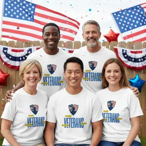 US Veterans | Crewneck T-Shirt | Veterans are Always Ready