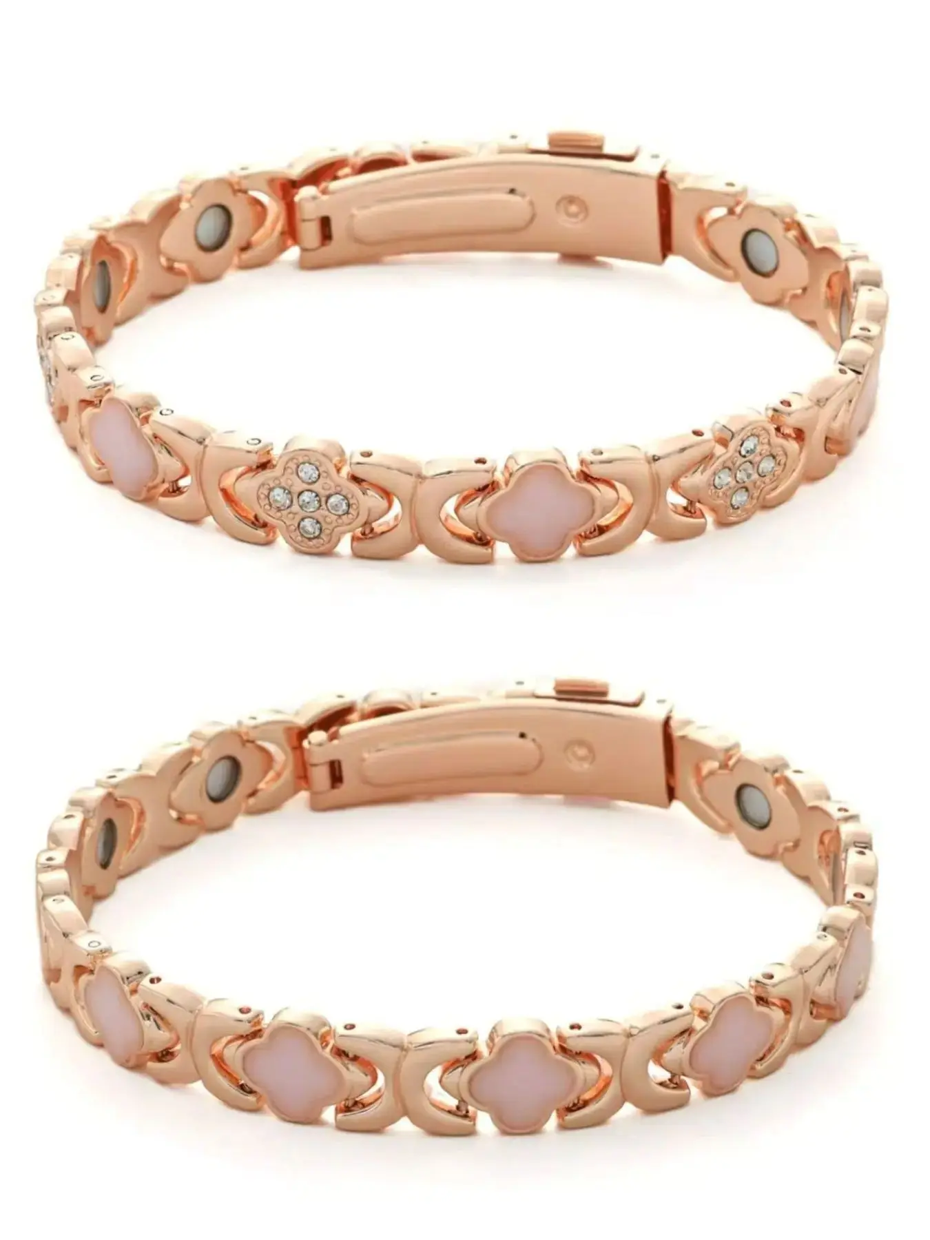2 Pcs Women's Pure Copper Magnetic Bracelet, 3500 Gauss Strong Magnet Design, Ideal Gift for Female Elders' Birthday, Magnetic Bangles, Fashion Bracelet, Bracelet Jewelry