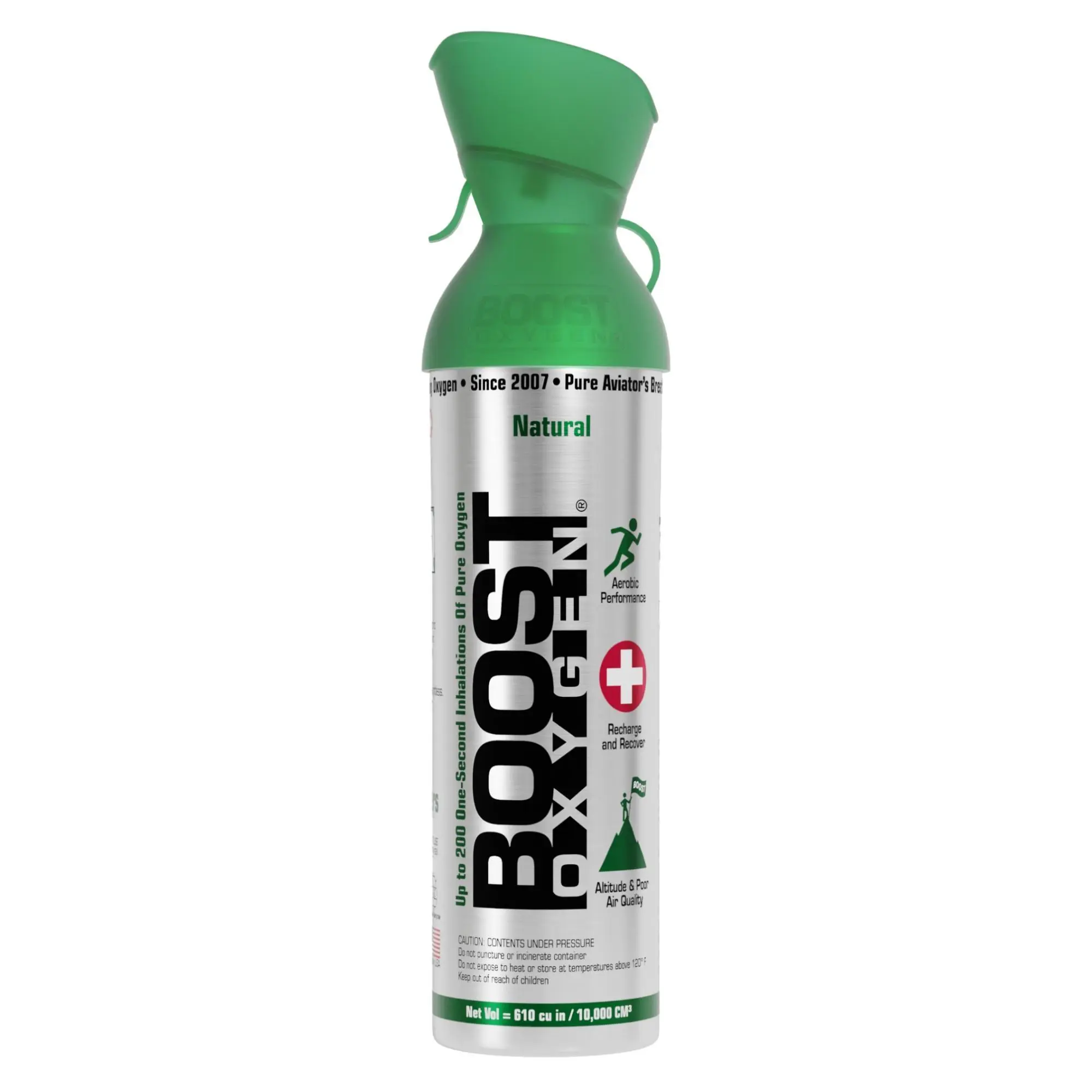 Boost Oxygen Portable Supplemental Oxygen Canister – 95% Pure Natural Oxygen for Athletes, Fitness, Recovery & High Altitude Healthcare Aid - First Aid Kit must have