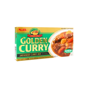 S&B Japanese Golden Curry Sauce Mix - Medium, 7.76oz