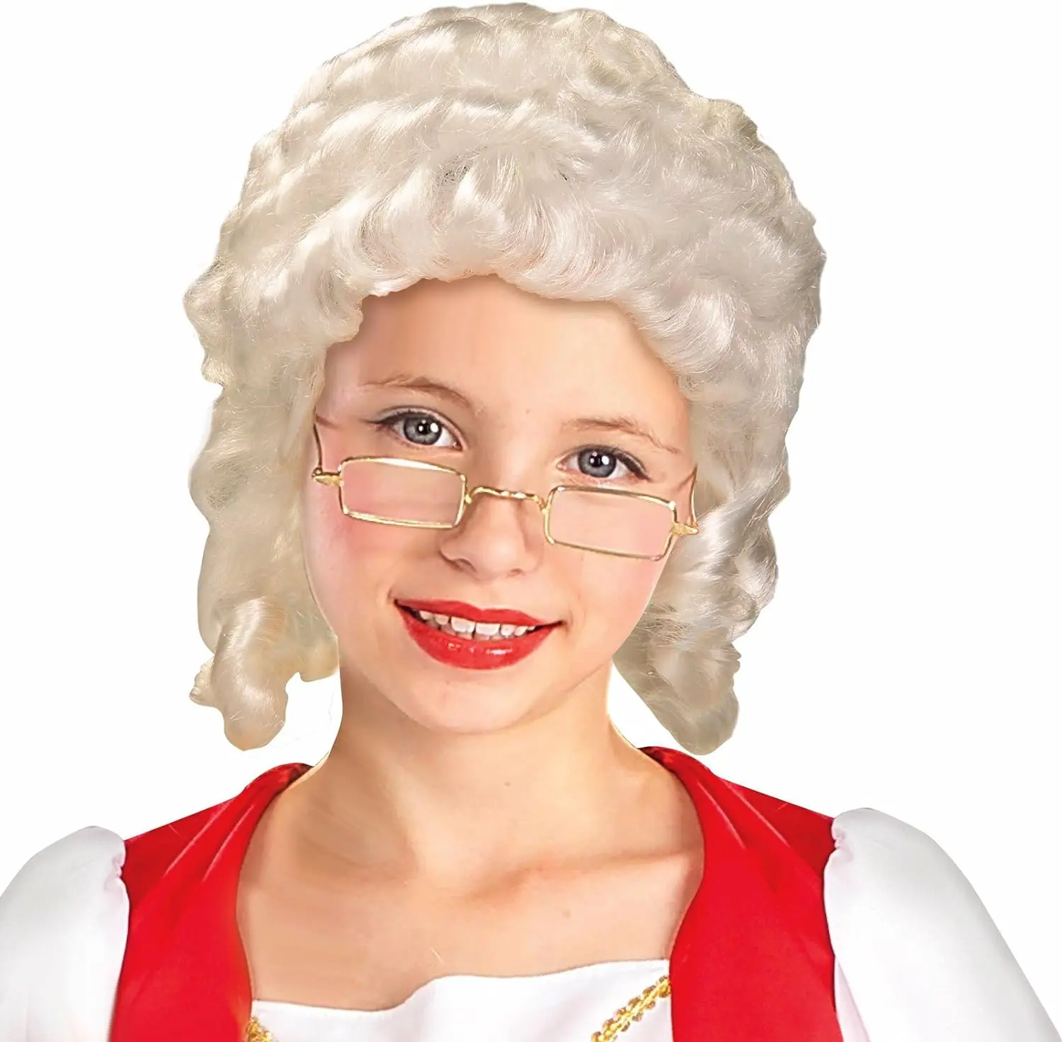 Kids Blonde Colonial Girl Wig