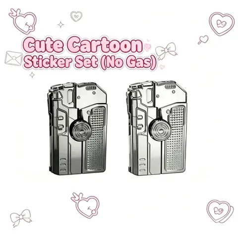 【Low to no gas】Cute Cartoon Sticker Set for Lighter Decoration、Kawaii Vinyl Decals for Accessory DIY
