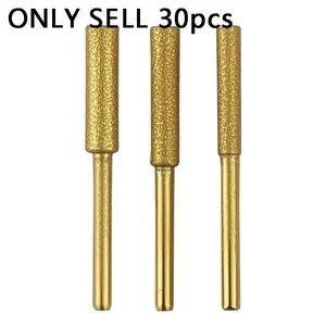 Chain saw sharpener electroplated burr stone file, durable chain saw grinding head kit, used for chain saw polishing, Tool Accessories