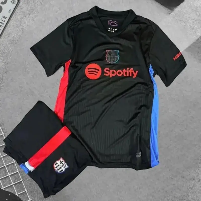 FC Barcelona 2025 Away Soccer Kit, Premium Fabric Match Style Set