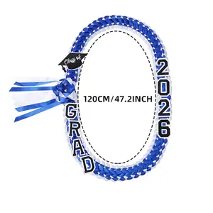 2026 Graduation Season Exclusive Wreath Decorations - Adjustable Handmade Artificial Woven Ribbon Garland,Unisex,Ideal For 2026 Graduation Ceremony Decor And Party Gifts