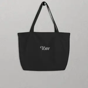 Custom Embroidered Eco Pet Monogram Tote - Large
