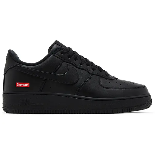 NIKE Men's Air Force 1 Low Supreme Black Classic Casual Sports Shoe Men's Basketball Footwear (SKU: CU9225-001）