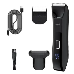 Suttik Men's Body Hair Trimmer, Home Body Grooming Tools, Body Hair Trimmer Underarm Shaving Blade Intimate Clipper electric hair