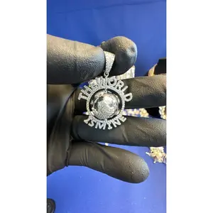 925 Iced Spinning Globe The World Is Mine