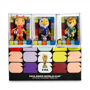 FIFA World Cup 2026 Official Mascot Figure Set 3PCS Soccer Collectible Gift Featuring Eagle Moose & Leopard Characters