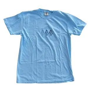 Seashells Embroidered Cotton Short Sleeve Comfort Colors T-shirt, Cute Beach Summer Tshirt, Beachy Oversized Shirt
