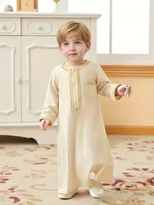 Baby Boy Spring Fall Gold Embroidered Round Neck Zipper Pocket Cardigan, Casual Fitted Outerwear, Patchwork Style, Baby Boy Clothes, Baby Clothing
