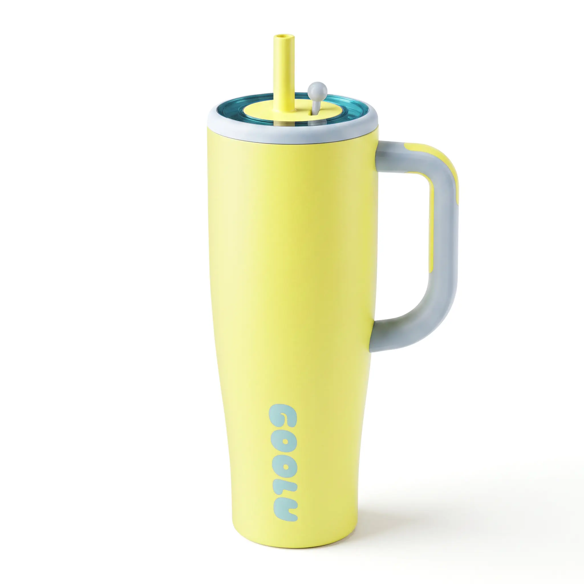 32/40oz Insulated Tumbler with anti slip handle and flexible straw | Insulated Stainless Steel Cup 100% Leakproof | Cup Holder Friendly for travel - Gifts for Women & Men Mug Insulation tiktokshopspringglowup Summervibes