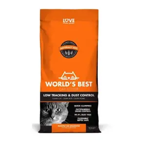 212 MAIN Unscented Corn-Based Flushable Cat Litter, 28 lbs Low-Dust Low-Tracking Formula with Odor Control & Odor Neutralizing Litter, Flushsafe