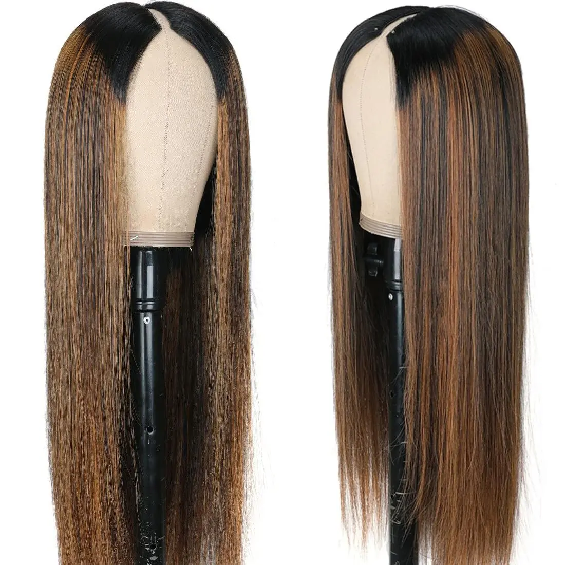 Brazilian Virgin Human Hair Lace Front Wig - 22 in, 180 Density, Brazilian Virgin Wigs