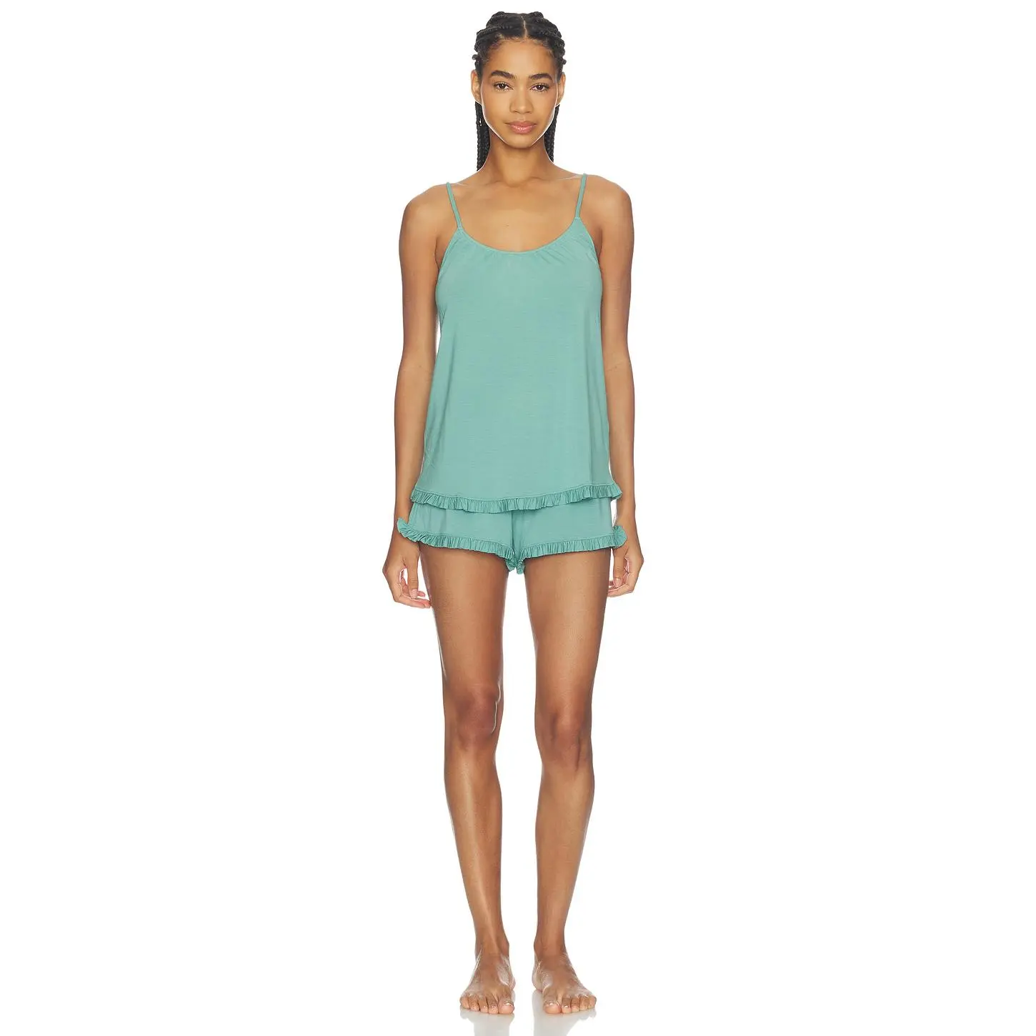 eberjey Gisele Cami & Short Pajama Set in Seagrass