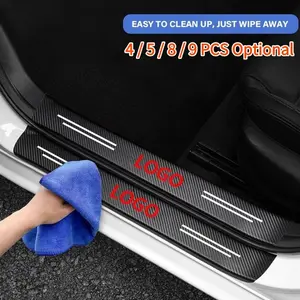 4pcs/5pcs/8pcs/9pcs Car Door Sill Protectors, Door Protection, Door Guard, Scratch Resistant and Waterproof, Easy to Clean Car Accessories for Multiple Vehicle Brands