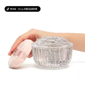 Comfort Puff with Glass Vanity Jar- (Powder Sold Separately)