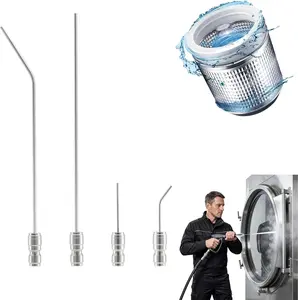 【Fathers Day Gift】 Easy Practical Pressure Washer Needle Nozzle Kit – Stainless Steel Flush Wand Extension Spray Tips, 1/4" Quick Connect,2-4GPM For Washing Machine, AC Coil, Water Heater, Auto Detailing, Appliance Cleaning - Clean Tool! #Summervibes