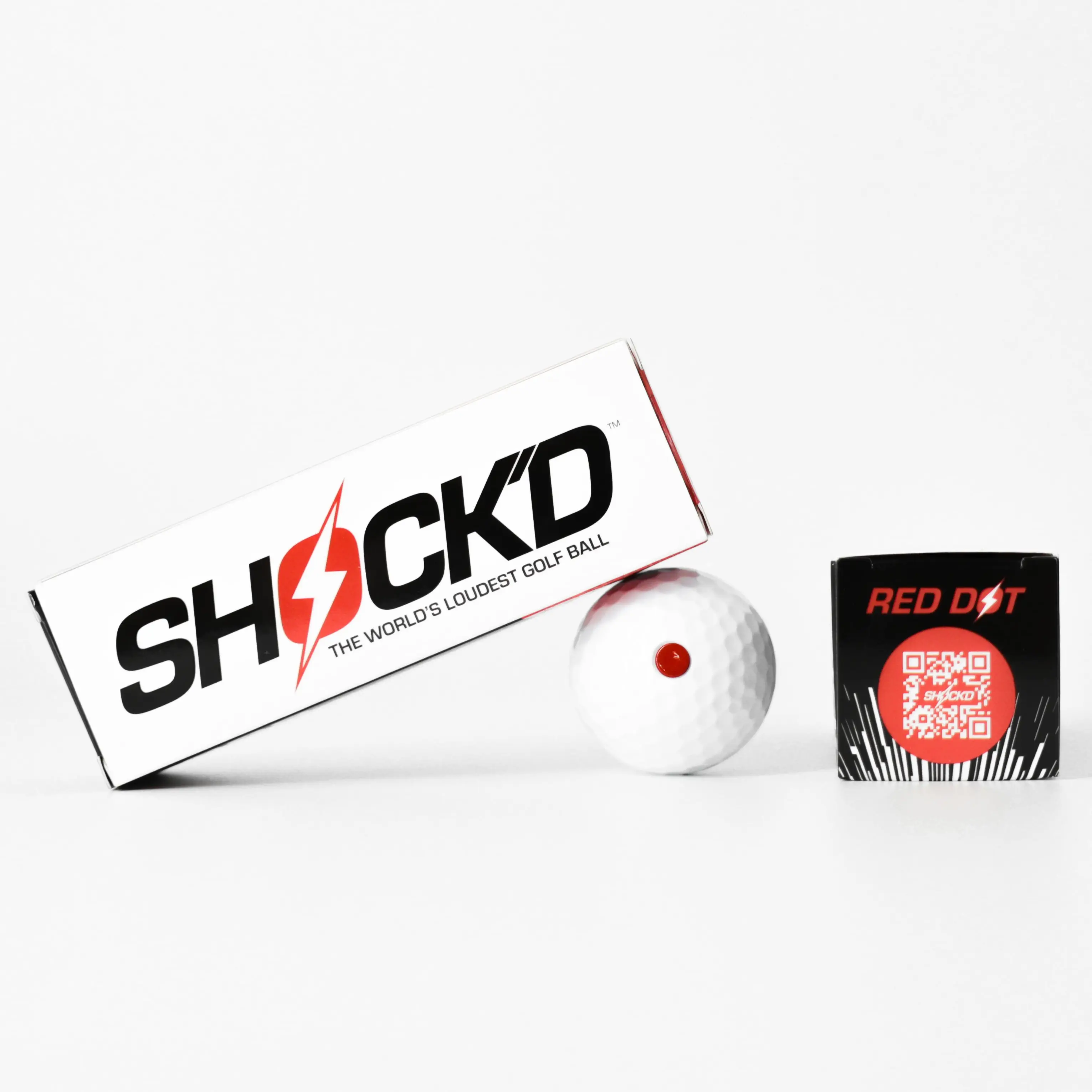 SHOCK'D GOLF BALLS, 3-Pack Solid Color Exploding Prank Gift, Novelty Golf Gear with Loudest Sound for Outings