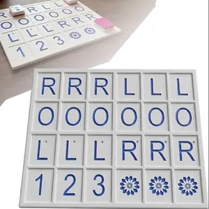 Solo Mahjong Board, Mahjong Practice Board Solo Play American Mahjong Tiles, 3D Printed Practice Rack Training Tool Portable Games Accessory, Family Game