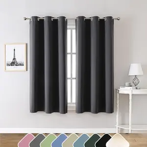 Blackout Curtains for Insulated Rooms, Thermal Insulated Curtain, Noise-Reducing and Wrinkle-Free, Living Room Bedroom Windows, Two Panel Set