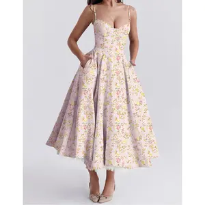 2025New Summer High-Grade Princess Mesh Large Swing Double-Layer Sling Dress Women