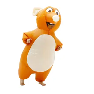 Cute Mouse Costume Inflatable Suit, Youth Adult Size, Fits 155-190cm, Includes Fan & Battery Box, Perfect for Halloween & Christmas Cosplay