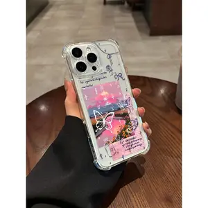 butterfly Case for use with iphone 17 air 16 pro max 15 plus 14 pro 13promax Atmospheric phone cases for iphone12/11 XS /XSMAX aesthetic phone case for girlish