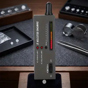 Portable Diamond Tester, Gemstone Hardness Tester, Jewelry Identification Tool for Diamond Jade Crystal, Fast & Accurate Gem Detector, Professional Jewelry Testing Equipment, Portable Gemstone Analyzer.