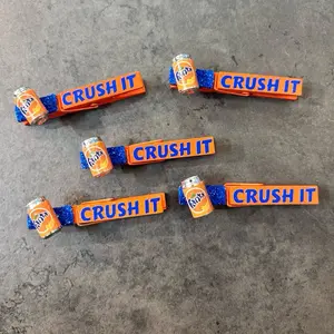 Cute Crush it soda can Sports Clips & cheer pins! Perfect for clipping and pinning backpacks at gymnastics or cheer competition, softball or soccer game, volleyball or basketball tournament!