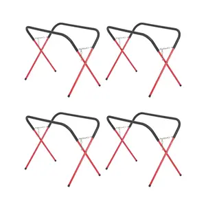 Garvee Portable Folding Workbench and Heavy-Duty Automotive Fender Bumper Stand with 500 LBS Capacity, Adjustable Height, Padded Surface, Powder-Coated Finish, and Rubber Feet for Garage, Shop, and Automotive Repair