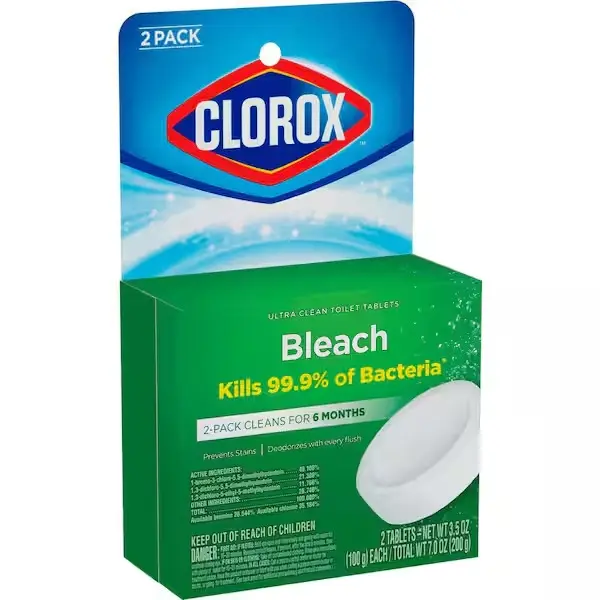 Ultra Clean Toilet Bowl Cleaners Tablets, 3.5 oz. Ready to Use, Bleach Disinfecting (2-Count)