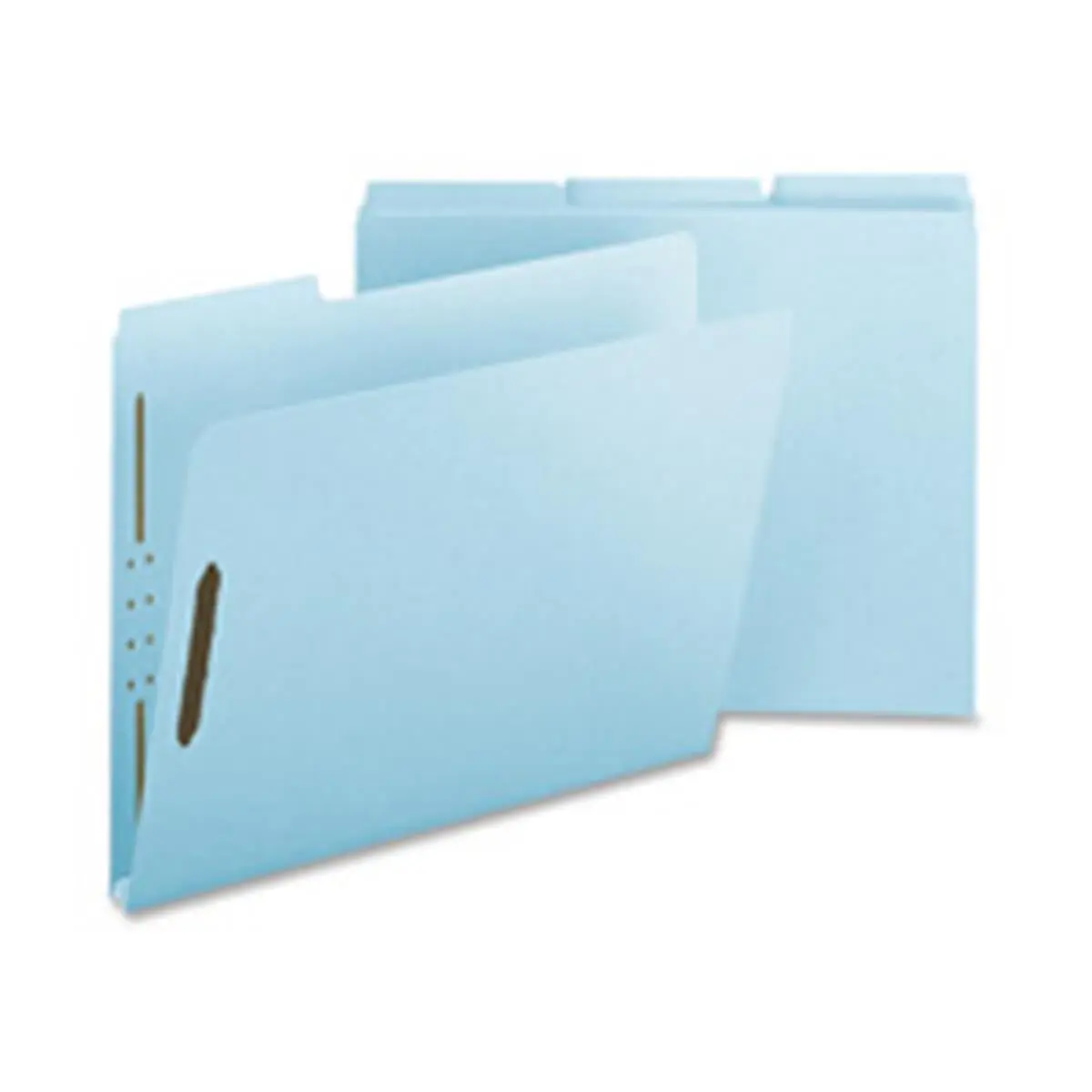 Nature Saver NATSP17243 Recycled Paper Pressboard Fastener Folder - Legal Size, Light Blue, 1" Expansion, 2" Embedded Fasteners, 30% Post-Consumer, Frequent Use, for File Organization of Large, Bulky Files, 100% Recycled