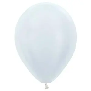 Premium Pearl White Latex Balloon Packs (5", 11”, 16”, 24”, and 36”)