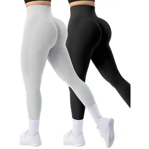 Sport 2pcs High Waisted Seamless Slim Legging For Women - Tummy Control Resilient Soft Touch Quick-Drying Breathable 4-Way Stretch Butt Lifting For Hiking Workout Running Cycling Yoga Pickleball Exercise Casual