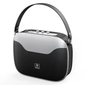 DOSS SoundBox H100 Bluetooth Speaker with 50W Immersive Sound 24H Playtime Dual DSP Technology Portable USB Button Pink Black OutdoorFun