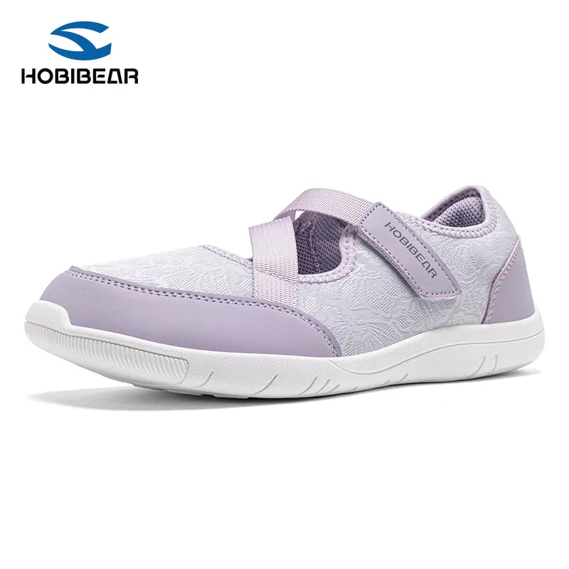 HOBIBEAR Women's Mary Jane Sneakers - Casual Breathable Athletic Flat Round Toe Trainers, Lightweight Shoes for Commuting, Travel, Casual Breathable Shoes, Breathable Shoes tiktokshopbacktoschool,back to school,back to school haul
