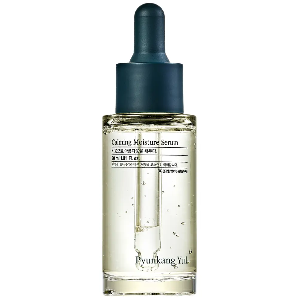 Pyunkang Yul PKY Calming Moisture Serum Instantly Soothes Sensitive Skin, Strenghtens Moisture Barrier with Ceramide, 2 types of Peptides, Vegan, Korean skincare. (1.01 Fl.Oz, 30ml)