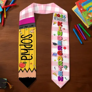 Custom Name Graduate Stole, Custom Kid Graduation Stole, Personalized Kindergarten 2026 Sash, Graduation Gift For Kid, Graduation Sash