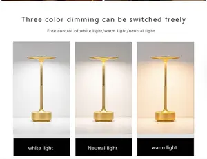 Modern Touch Control Table Lamp, Portable Rechargeable Desktop Light, Ambient Dimmable LED Decorative Night Light, LED Desk Touch Table Bedside Lamp for Home Living Room Bedroom Decor, Lights Bedroom, Ambient Dimmable LED,bedroom lighting USB