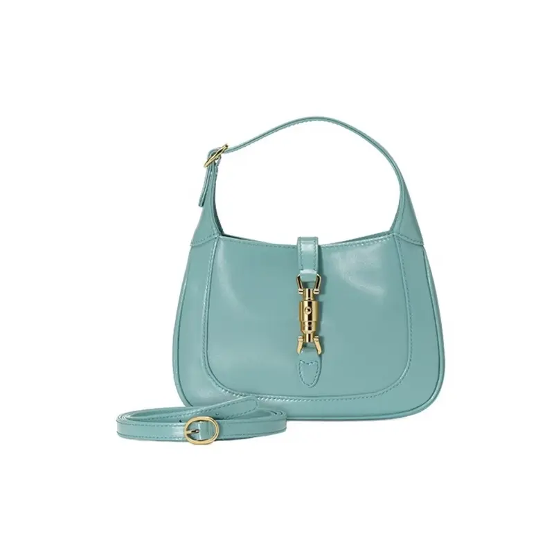 Pre-owned GUCCI · Shoulder Bags Jackie 1961 Peacock Blue Gold Lock Mini Handbag/Shoulder Bag