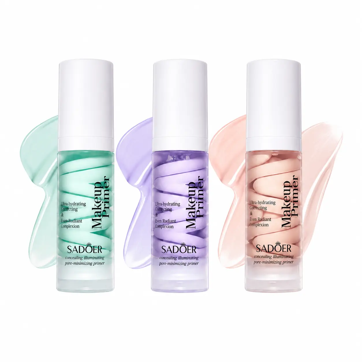 Concealer Brightening Primer Face Makeup Base, Hydrating Pore Minimizing Primer, Color Correcting Makeup Primer, Illuminating Long Lasting Smooth Skin Base for Flawless Radiant Makeup Finish